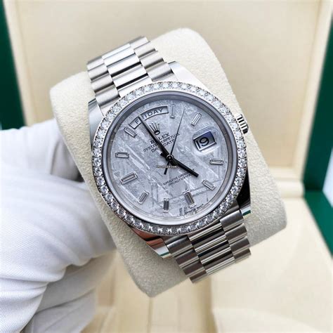 rolex day date meteorite retail price|rolex meteorite dial for sale.